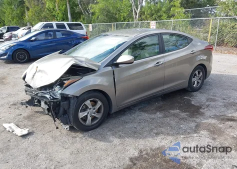 2015 Hyundai Elantra Se from USA, damaged, VIN 5NPDH4AEXFH555075